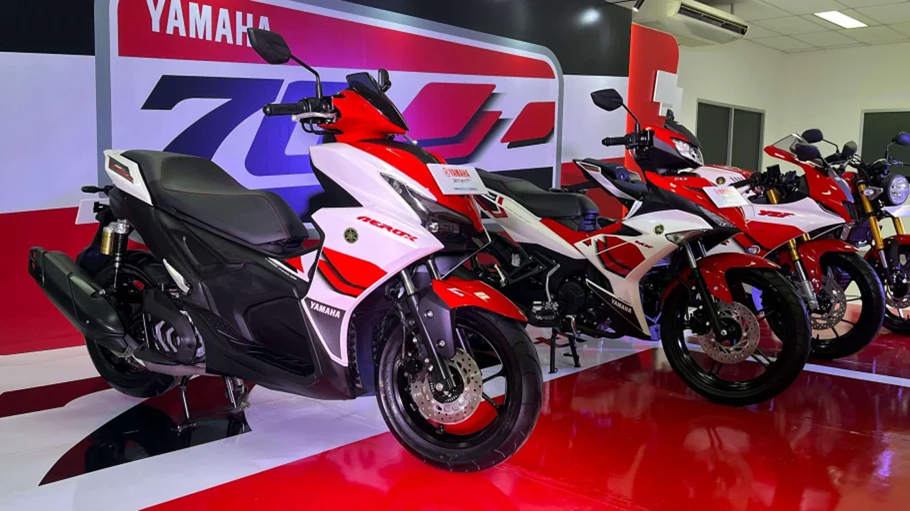 Mengulas Detail Yamaha Aerox Alpha dengan Livery Spesial 70 Tahun Yamaha