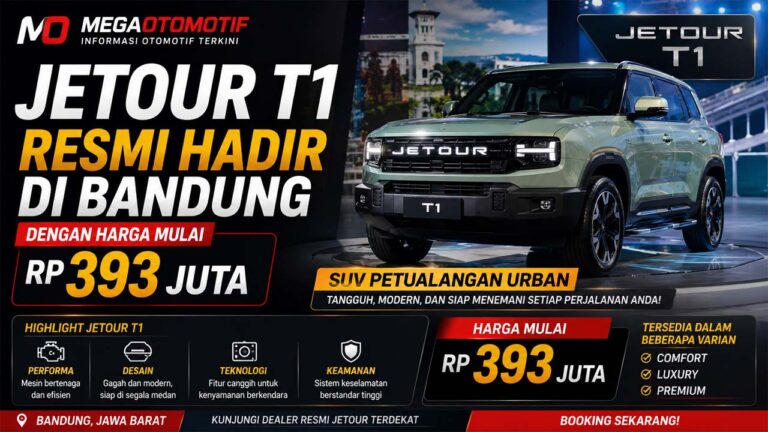 Jetour T1 Resmi Hadir di Bandung dengan Harga Mulai Rp393 Juta