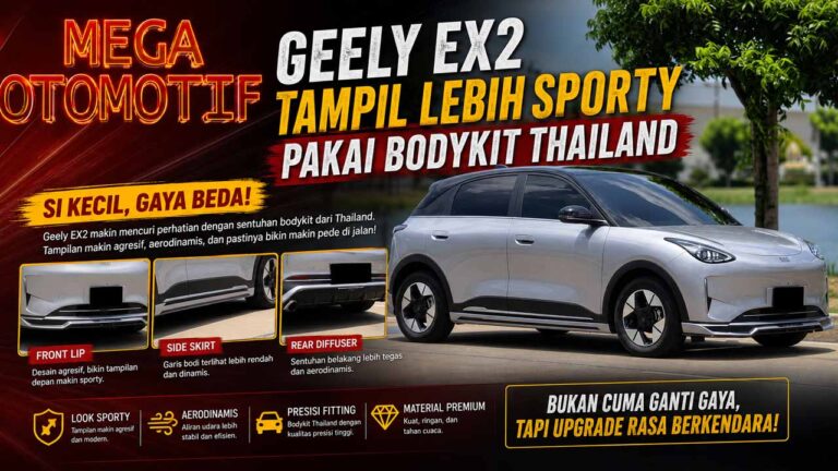Geely EX2 Makin Sporty Pakai Bodykit Thailand, Harganya Rp6 Jutaan