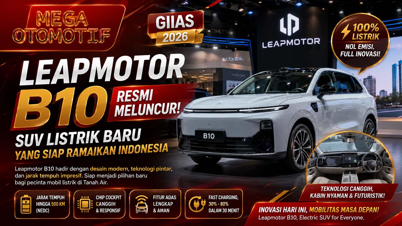Leapmotor B10 Resmi Meluncur di GIIAS 2026, SUV Listrik Baru yang Siap Ramaikan Indonesia