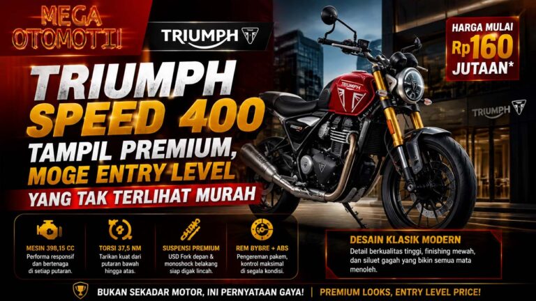 Triumph Speed 400 Tampil Premium, Moge Entry Level Rp160 Jutaan yang Tak Terlihat Murah