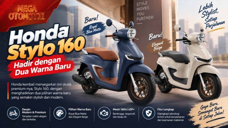 Honda Stylo 160 Hadir dengan Dua Warna Baru