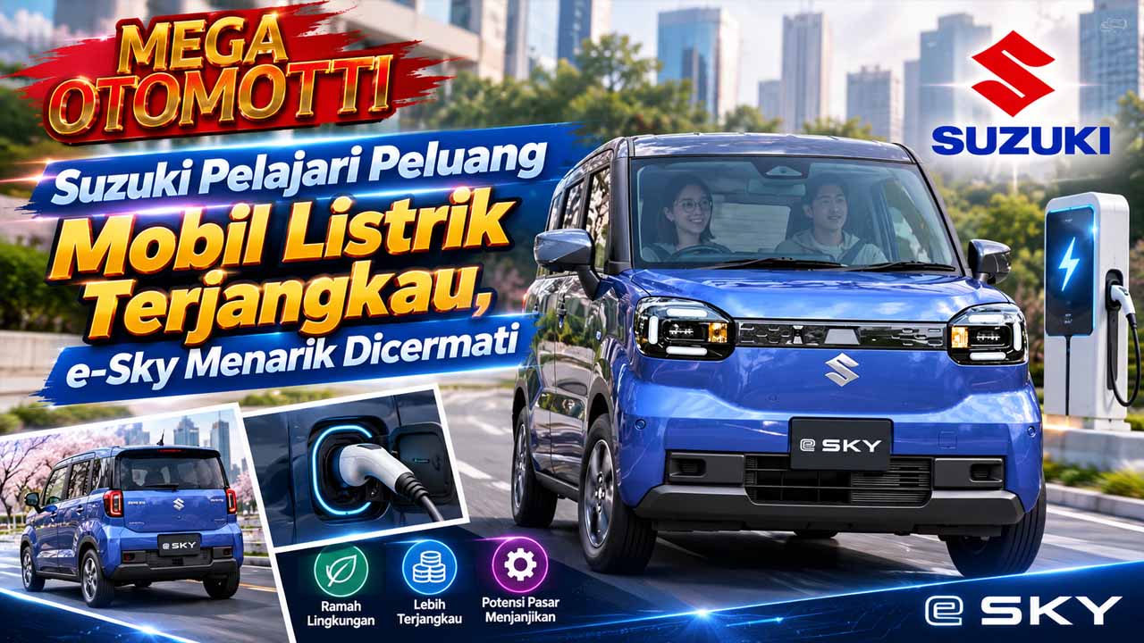 Suzuki Pelajari Peluang Mobil Listrik Terjangkau, e-Sky Menarik Dicermati