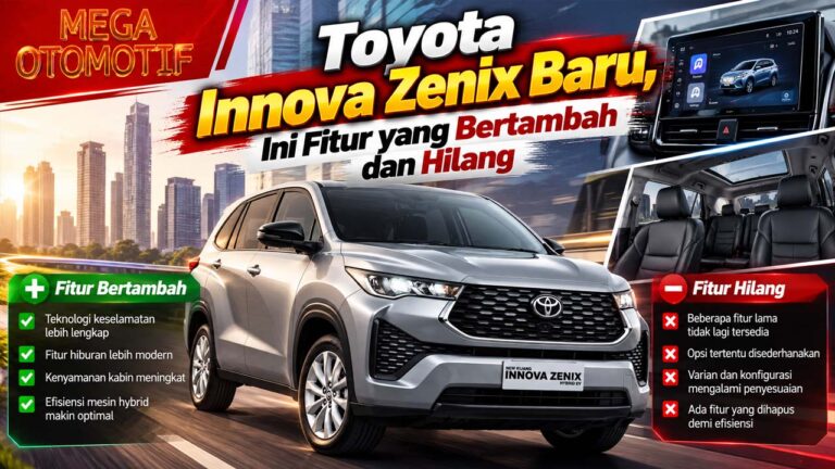 Toyota Innova Zenix Baru, Ini Fitur yang Bertambah dan Hilang